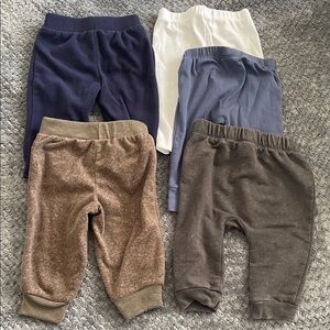 Cozy Kids Bottoms Set - Navy, White, Blue, Brown, Gray